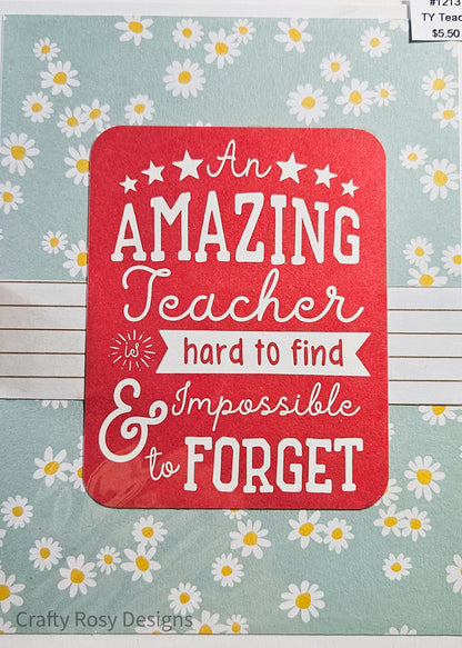 Teacher Thank You Card