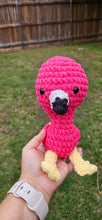 Load image into Gallery viewer, Crochet Flamingo Amigurumi Plushie
