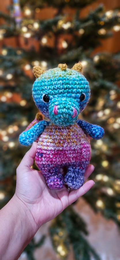 Handmade Crochet Dragon - Unique, Magical Fairytale Stuffed Animal