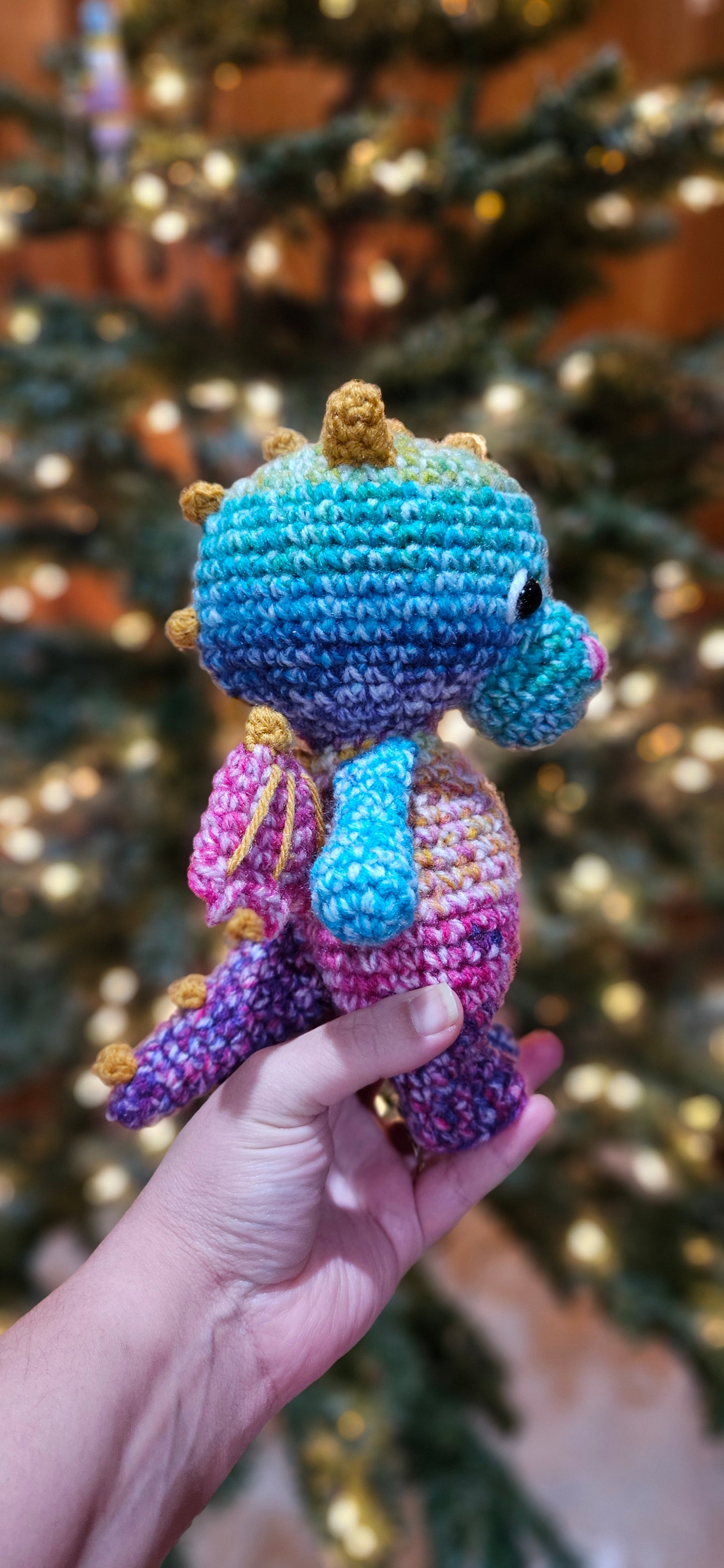 Handmade Crochet Dragon - Unique, Magical Fairytale Stuffed Animal