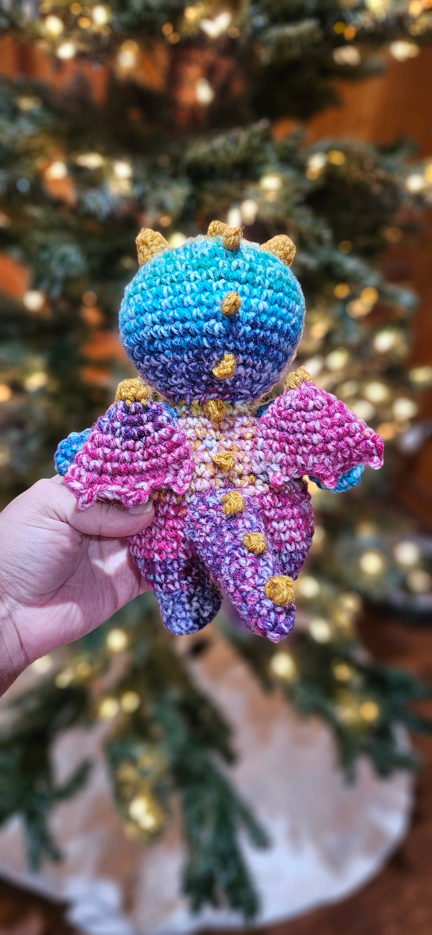 Handmade Crochet Dragon - Unique, Magical Fairytale Stuffed Animal