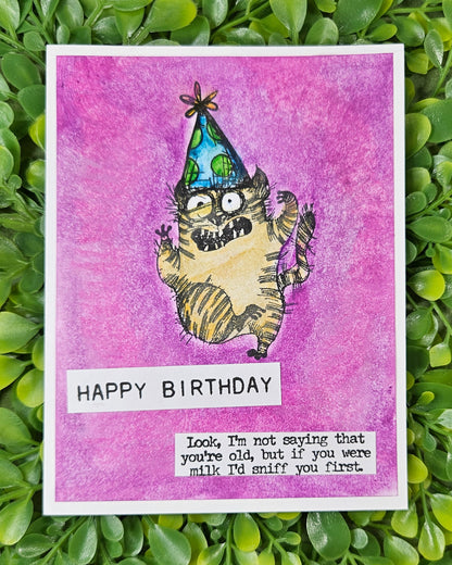 Sassy Cat Birthday Card