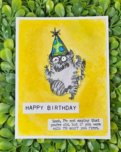 Sassy Cat Birthday Card