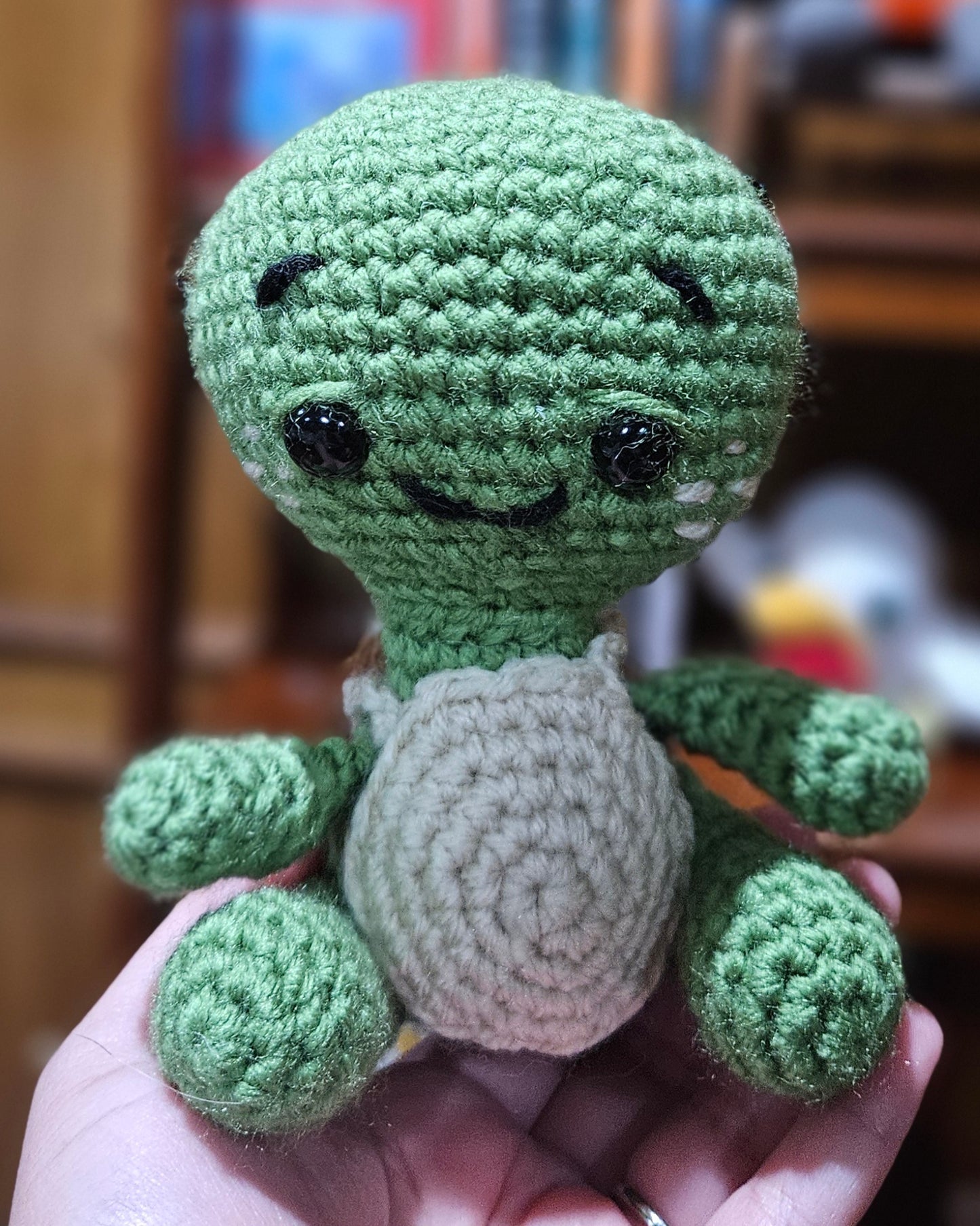 Handmade Crochet Turtle Plush - Handmade Reptile Friend - Cute & Cuddly Buddy