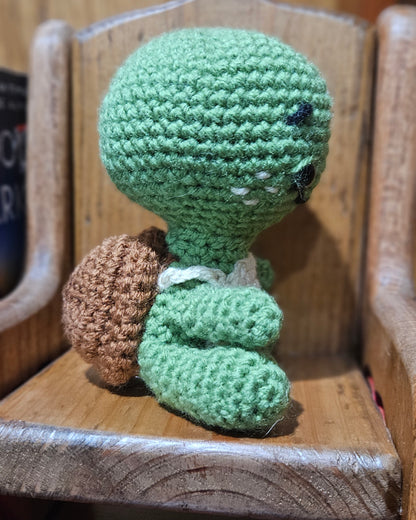 Handmade Crochet Turtle Plush - Handmade Reptile Friend - Cute & Cuddly Buddy