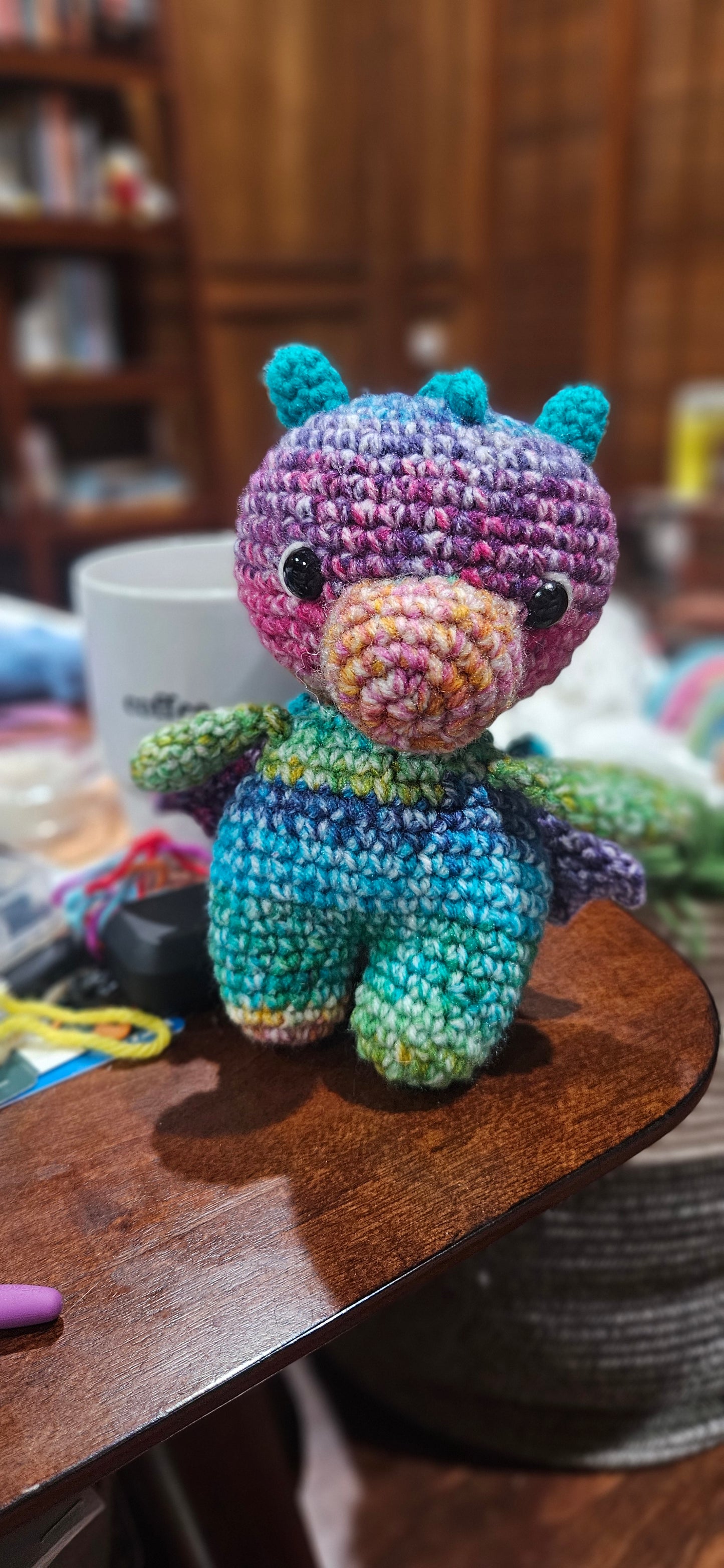 Handmade Crochet Dragon - Unique, Magical Fairytale Stuffed Animal