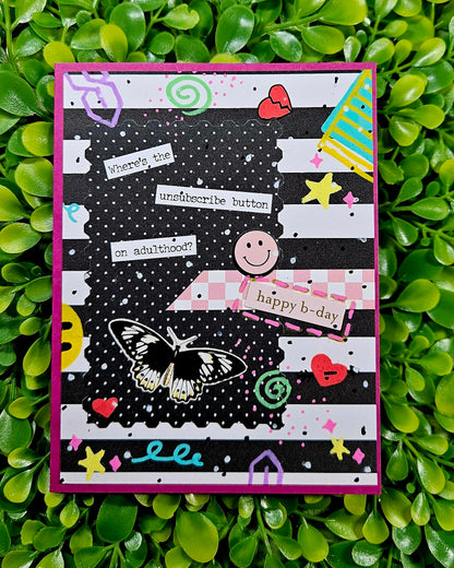 Millennial Birthday Card – Funny Nostalgic 90s Early 2000s Greeting Card