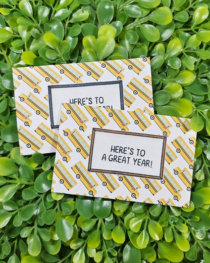 Teacher Appreciation Gift Card Holders - Set of Two Mini Gift Card Envelopes
