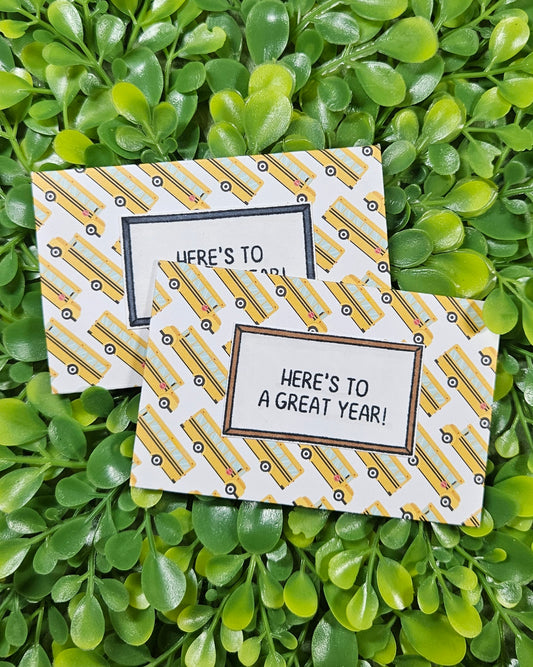 Teacher Appreciation Gift Card Holders - Set of Two Mini Gift Card Envelopes