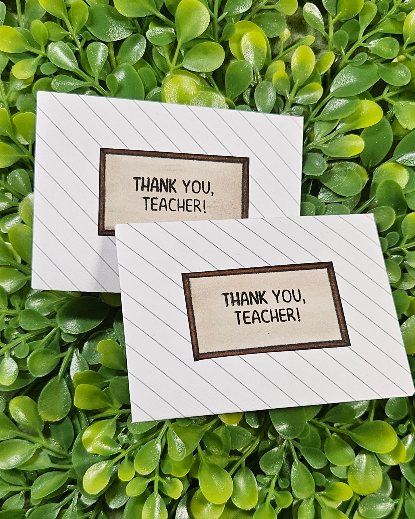 Teacher Appreciation Gift Card Holders - Set of Two Mini Gift Card Envelopes
