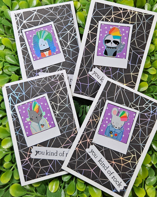 Handmade Pride Punk Mini Notecard Set