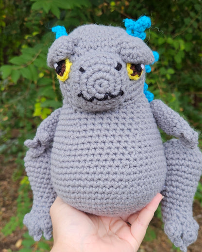 Crochet Kaiju Lizard Monster - Godzilla-inspired Mythical Creature