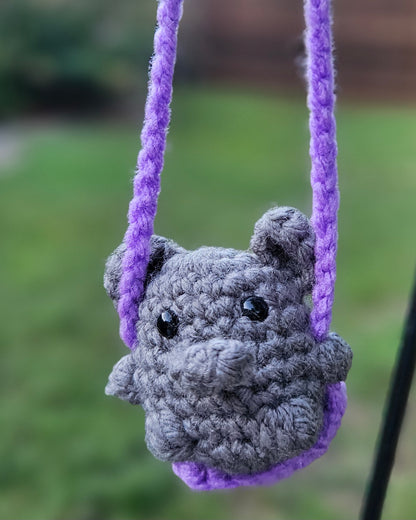 Crochet Swinging Critters - Handmade Mini Animals on Swings - Cute & Whimsical Hanging Decor