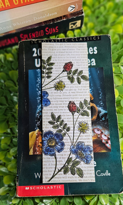 Handmade Floral Laminated Bookmarks – Cute Bookmarks for Readers, Gifts for Book Lovers, Unique Gifts, Literary Gifts, Bookish Things and Accessories