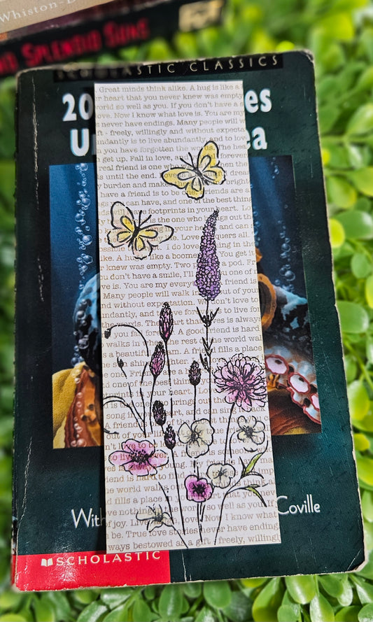 Handmade Floral Laminated Bookmarks – Cute Bookmarks for Readers, Gifts for Book Lovers, Unique Gifts, Literary Gifts, Bookish Things and Accessories