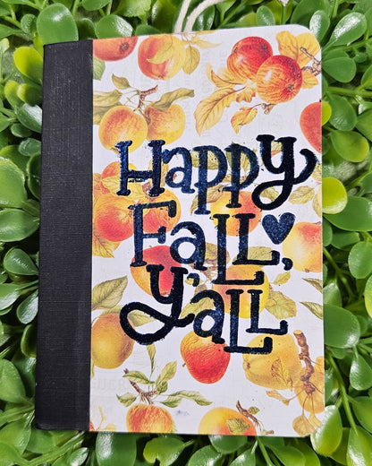 Happy Fall Mini Composition Notebook - Stationery For Cozy Bookish People