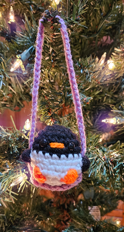 Crochet Swinging Critters - Handmade Mini Animals on Swings - Cute & Whimsical Hanging Decor