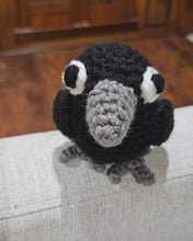 Load image into Gallery viewer, Handmade Crochet Crow - Cute Gothic Raven Plush - Spooky &amp; Adorable Gift
