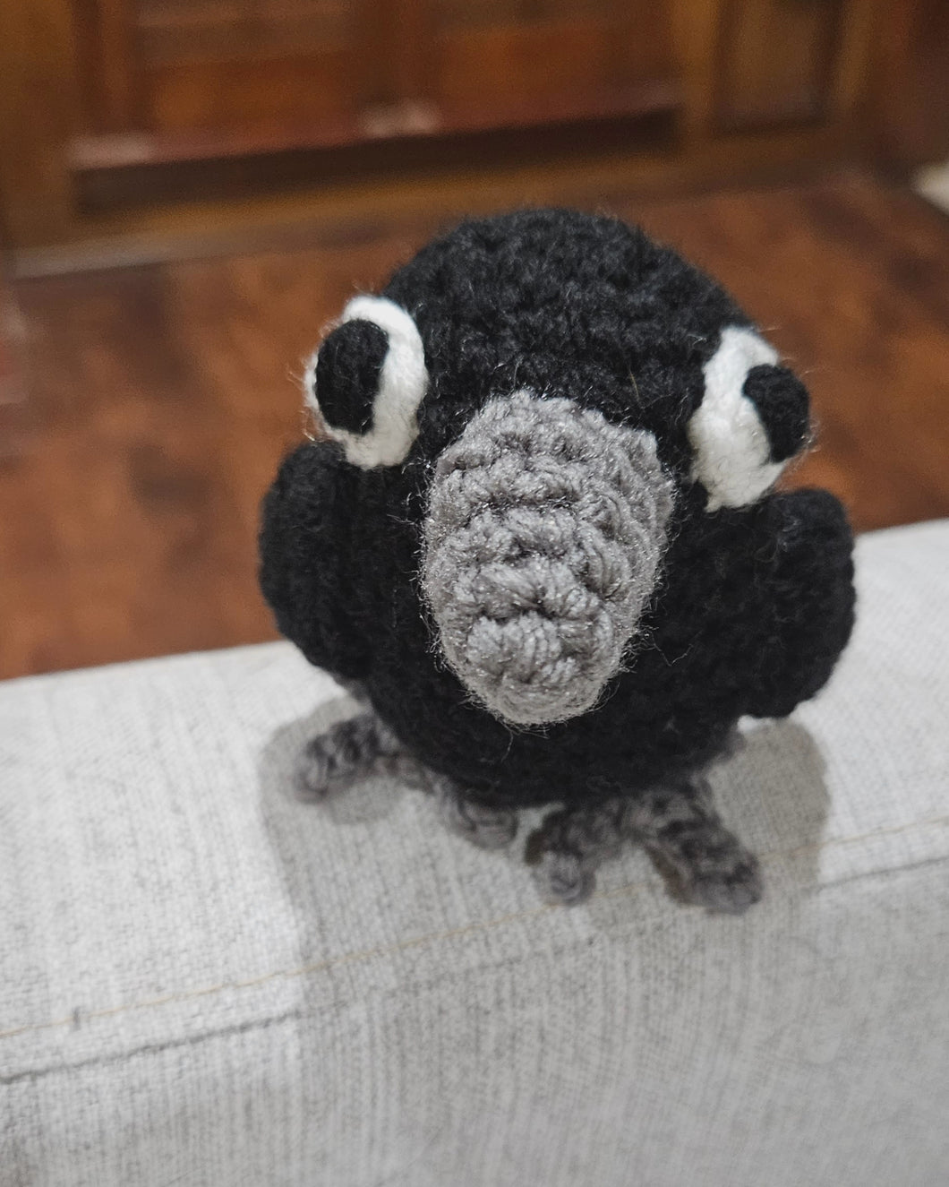 Handmade Crochet Crow - Cute Gothic Raven Plush - Spooky & Adorable Gift