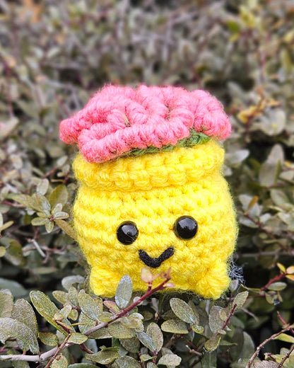 Handmade Crochet Plant - Cute Sprout, Succulent, String of Pearls Mini Plush for Plant Lovers