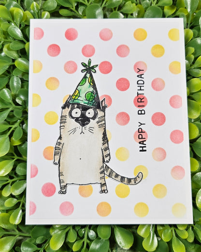Sassy Cat Birthday Card