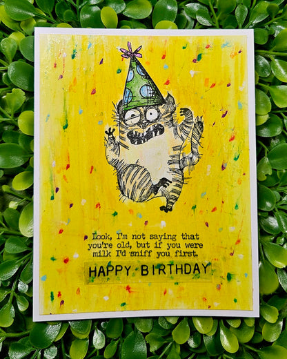 Sassy Cat Birthday Card