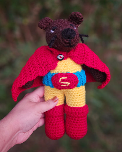 Superhero Mouse Plushie - Crochet Heroic Mutant Rodent Pal