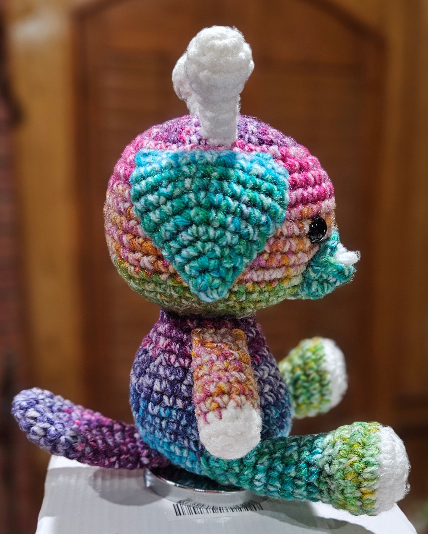 Colorful Crochet Alien Monster Plushie - Unique, Kooky, Oddball Stuffed Creature