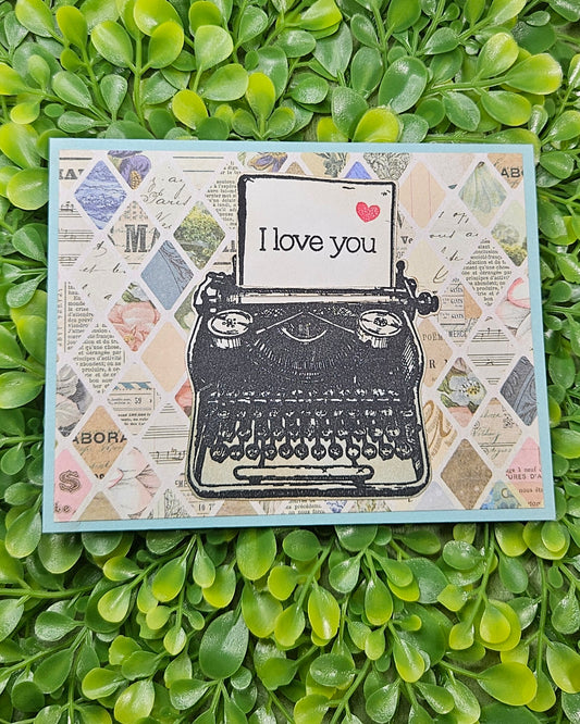 Love Note Typewriter Card