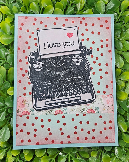 Love Note Typewriter Card