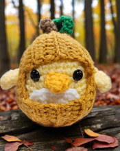 Load image into Gallery viewer, Pumpkin Penguin Woobles Amigurumi
