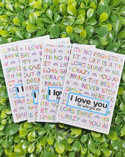 Handmade Pride Mini Notecard Set