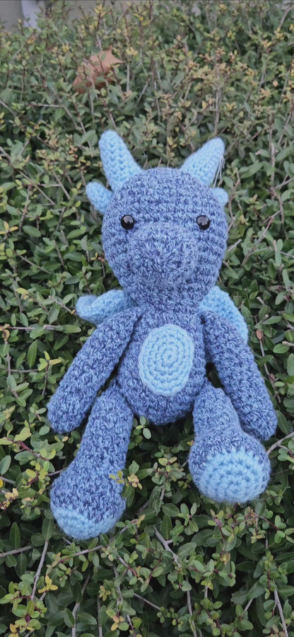 Handmade Crochet Dragon - Unique, Magical Fairytale Stuffed Animal