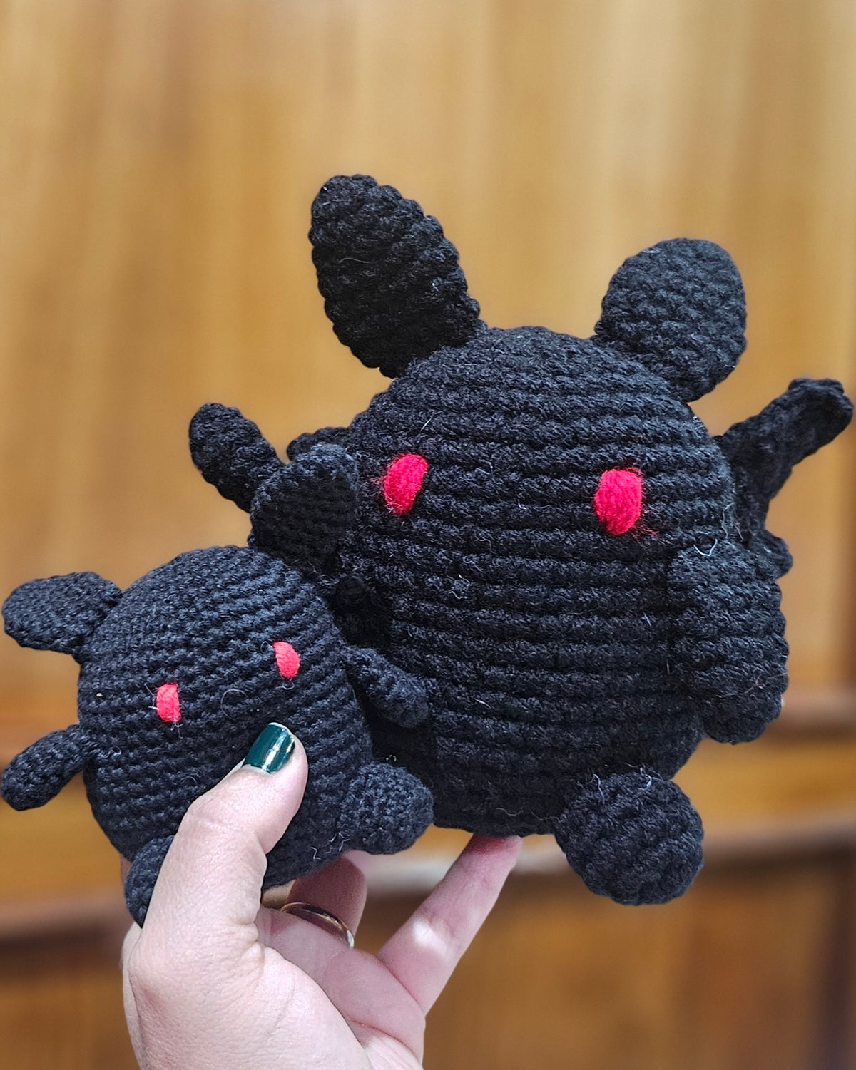 Crochet Mothman Plushie - Cryptid Mythical Creature