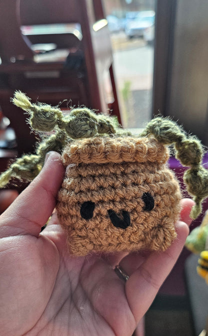Handmade Crochet Plant - Cute Sprout, Succulent, String of Pearls Mini Plush for Plant Lovers