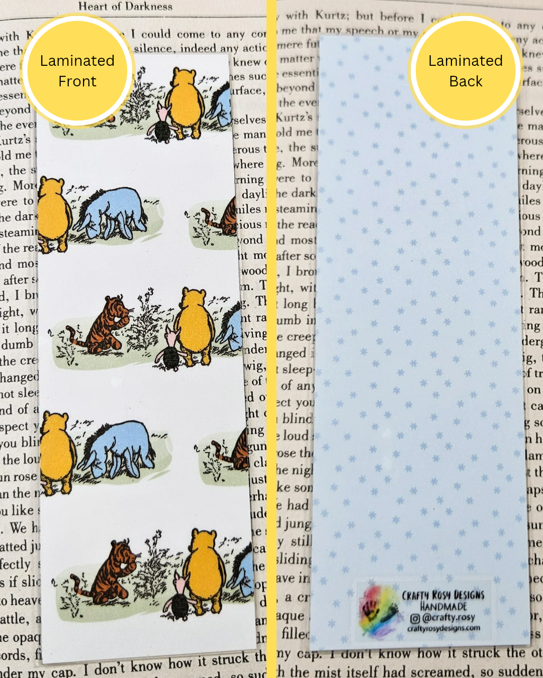 Handmade Laminated Bookmarks – Cute and Quirky Bookmarks for Readers, Gifts for Book Lovers, Unique Gifts, Literary Gifts, Bookish Things and Accessories
