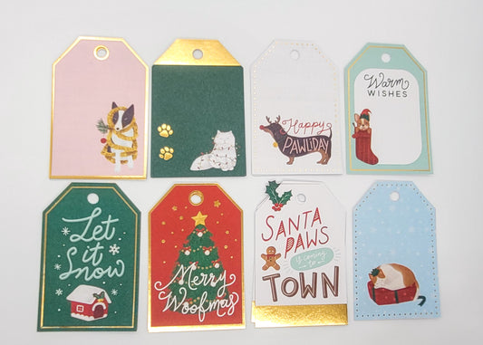 Pet Theme Holiday Gift Tags