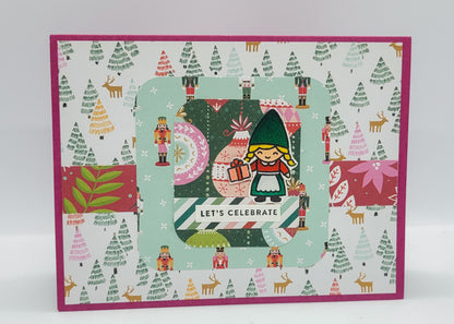 Girl Gnome Holiday Cards