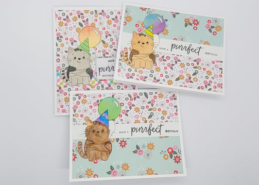 Purrfect birthday cards