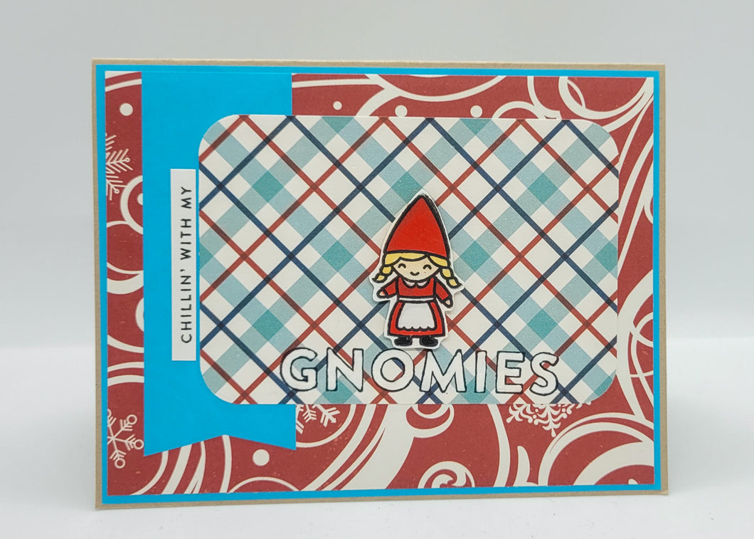 Girl Gnome Holiday Cards