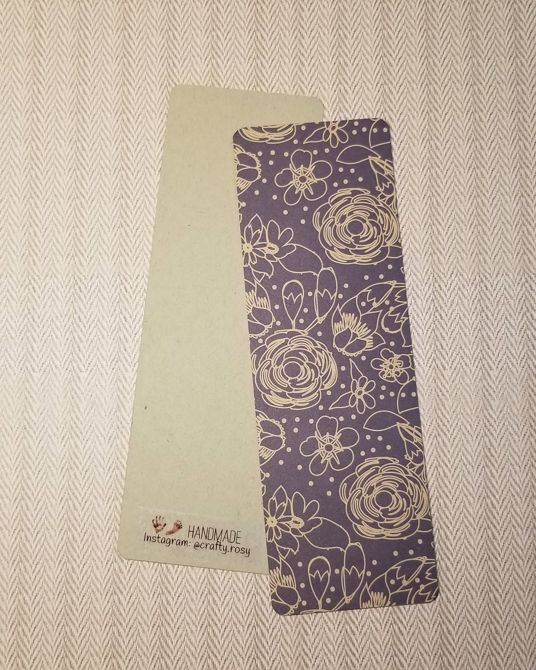 Midnight Floral Bookmark
